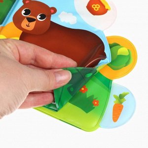 Игрушки резиновые для купания «Жирафик» 2 в 1, пазл, книжка для ванны