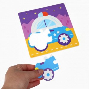 Игрушки резиновые для купания «Машинки», пазл, развивающие игрушки, Крошка Я