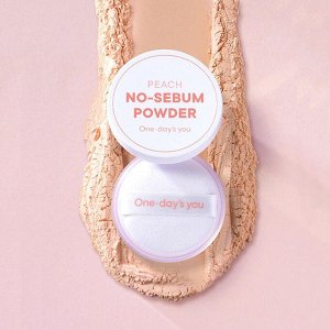 One-day's You Себорегулирующая пудра для лица с матирующим эффектом / Peach No-sebum Powder, персиковый, 4 г