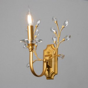 Бра "Аманда" 1хЕ14 40Вт латунь 29х14х30 см