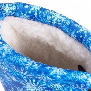 Сапоги женские комбинированные с фиксатором, иск. мех, с цветным рисунком, до -25°, С-35.354Б, размер 37