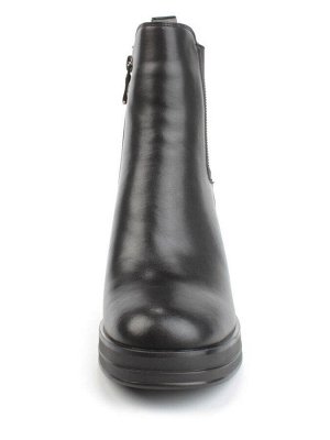 04-M3-836 BLACK Ботильоны зимние женские (натуральная кожа, натуральный мех)