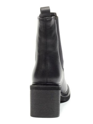 04-E21W-1A BLACK Ботинки зимние женские (натуральная кожа, натуральный мех)