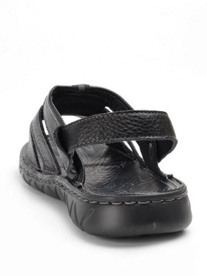 04-P2306-1 BLACK Сандалии мужские (натуральная кожа)