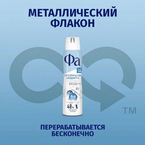 ФА Женский Антиперспирант-спрей "Прозрачная Защита: Ландыш и белый мускус" 150 мл