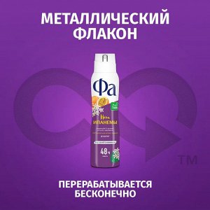 ФА Женский Дезодорант-спрей "Ритмы Бразилии: Ночи Ипанемы" 150 мл