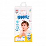 Трусики-подгузники MIOKI размер XL 12+ кг, 38шт/уп.