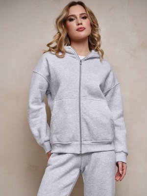 Худи с капюшоном кармеланж