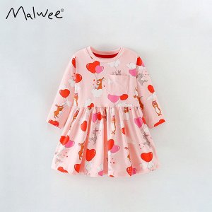 Платье с длинным рукавом MALWEEE