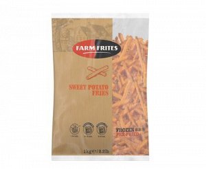 Картофель-фри батат 9х9 2кг сладкий, Farm Frites 1шт Бельгия