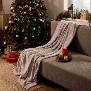 Плед светящийся в темноте "Этель" Twigs 180*200 см,100% п/э, корал-флис, 220 гр/м2