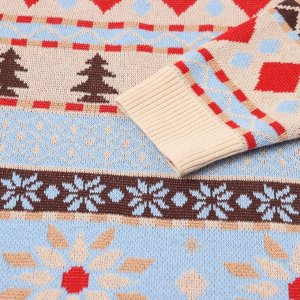 Джемпер вязаный новогодний KAFTAN Scandinavia размер, цвет голубой