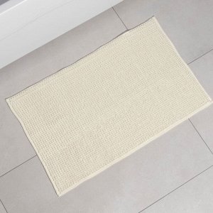 Коврик для дома LaDо́m, букли, плотность 1000 г, 50x80 см, белый