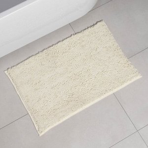 Коврик для дома LaDо́m, букли, плотность 1400 г, 50x80 см, белый