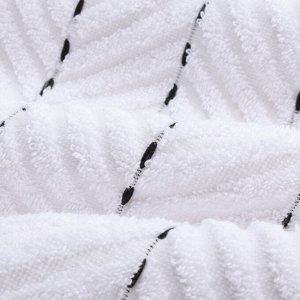 Коврик махровый SL HOME: Lines "Блан де Блан" 50х70 см, 100% хлопок, 750 г/м2
