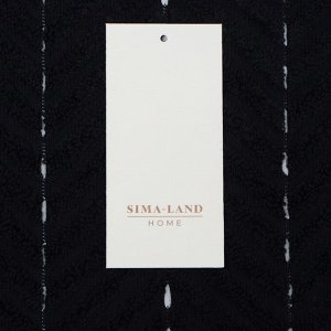 Коврик махровый SL HOME: Lines "Дарк Маре" 50х70 см, 100% хлопок, 750 г/м2