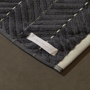 Коврик махровый SL HOME: Lines "Гри Сандре" 50х70 см, 100% хлопок, 750 г/м2