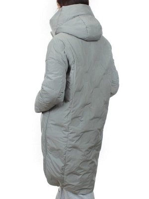 302 GRAY/LT. BLUE Пальто зимнее стеганое женское (200 гр. холлофайбер)
