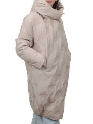 302 BEIGE Пальто зимнее стеганое женское (200 гр. холлофайбер)