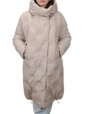 302 BEIGE Пальто зимнее стеганое женское (200 гр. холлофайбер)