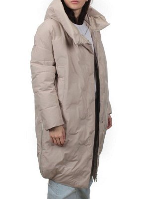 302 BEIGE Пальто зимнее стеганое женское (200 гр. холлофайбер)