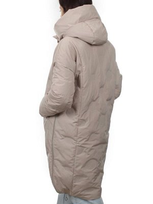 302 BEIGE Пальто зимнее стеганое женское (200 гр. холлофайбер)