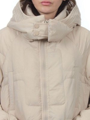 3061 BEIGE Пуховик зимний женский (80% пух, 20% перо)