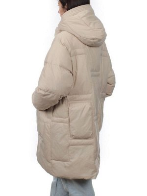 3061 BEIGE Пуховик зимний женский (80% пух, 20% перо)