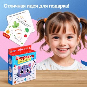 Развивающий набор «Шнуровка по номерам», 3+