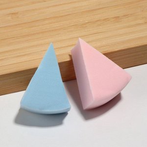 Спонжи для макияжа, набор - 8 шт., 3.5x3 см, разноцветные