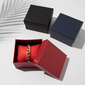 Коробочка подарочная под браслет/часы «Симпл», 8x8 (размер полезной части 7.5x8 см), МИКС, вставка микс