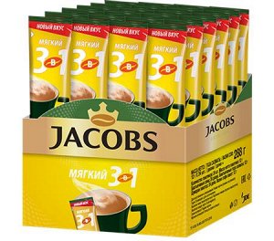 Напиток кофейный растворимый JACOBS 3 в 1 “Мягкий”, 24 шт х 12 г