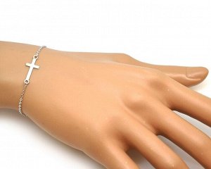 Браслет на ногу из серебра без вставки, Ю-44026р