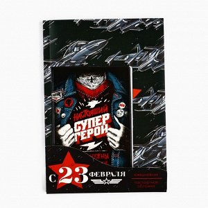 Подарочный набор «23 февраля: Всегда на высоте»: обложка для паспорта ПВХ и ежедневник А5 80 листов