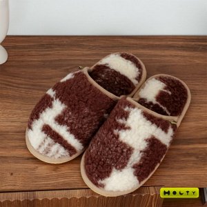 Тапочки "Гармония" из натуральной шерсти (лоскуток)