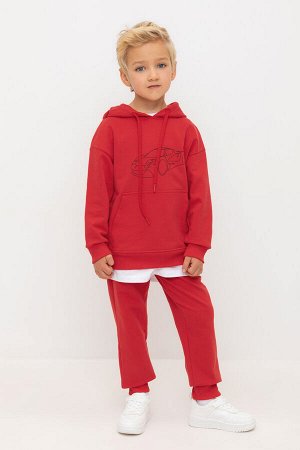 Брюки(Осень-Зима)+boys (насыщенно-красный к518)