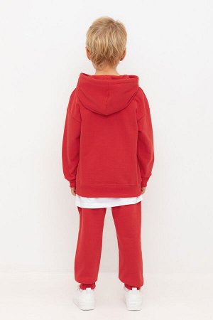 Брюки(Осень-Зима)+boys (насыщенно-красный к518)