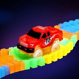 Автотрек Flash Track, гибкий, светится в темноте, 49 деталей