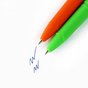 Ручка гелевая, синяя паста 0.7 мм с колпачком «Ручки отличника»