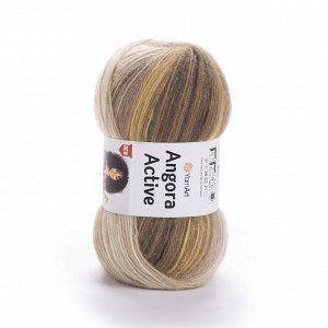 Пряжа YarnArt Angora Active 20% шерсть/80% акрил, 100гр №843 Бежево-коричневый