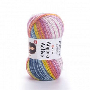 Пряжа YarnArt Angora Active 20% шерсть/80% акрил, 100гр №858 Разноцвет