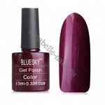 Гель-лак Bluesky №80537 фиолетово-бордовый, с перламутром, 10мл