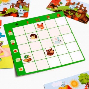 Настольная игра на пространственное мышление «Найди зверят», 4+