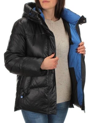 21069 BLACK Куртка зимняя женская Flance Rose (200 гр. холлофайбер)