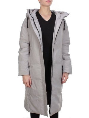 2233 BEIGE Пальто женское зимнее AKIDSEFRS (200 гр. холлофайбера)
