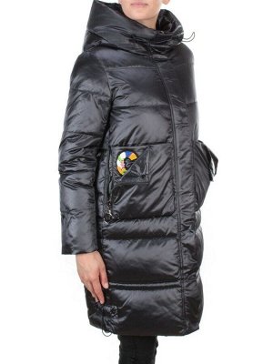9106 INK BLUE Пальто зимнее женское  FLOWEROVE (200 гр. холлофайбера)