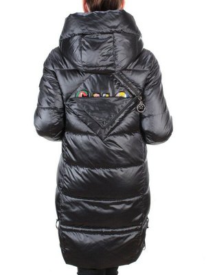 9106 INK BLUE Пальто зимнее женское  FLOWEROVE (200 гр. холлофайбера)
