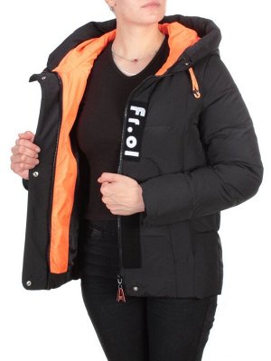 2101 BLACK Куртка зимняя женская MONGEDI (200 гр. холлофайбера)