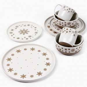 Кружка керамическая новогодняя Dolce Ceramo. «Снежная сказка», 400 мл