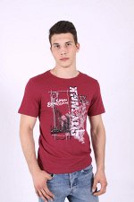 Футболка мужская 1163-013 бордо